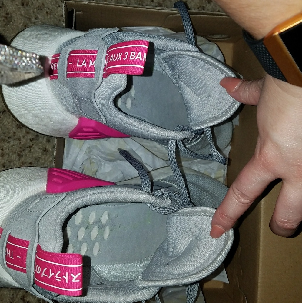 ADIDAS ORG W NMD R2-GREY/PINK - Picture 3 of 7